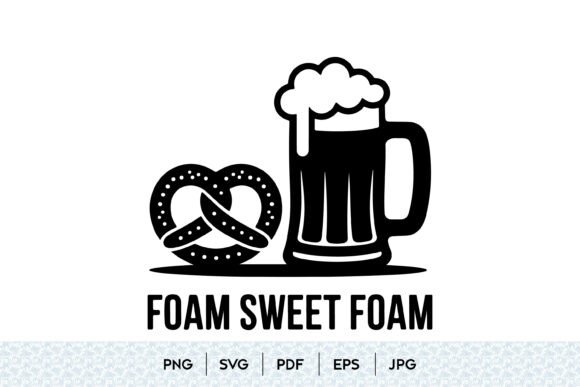 A Brand Designer’s Take on Foam Sweet Foam Beer SVG Graphics