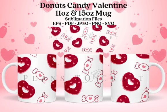A Craft Designer's Take on the Donuts Candy Valentine Mug Wrap