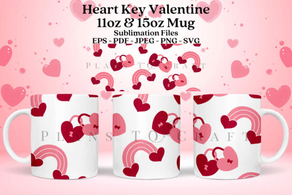 A Professional Review of the Heart Key Valentine Mug Wrap Graphics
