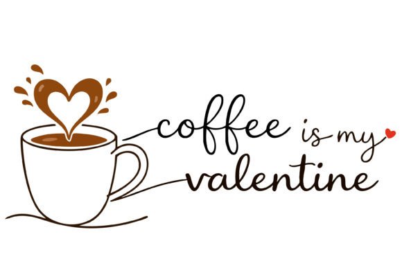 Coffee Cup Graphics: A Valentine's Editorial Asset