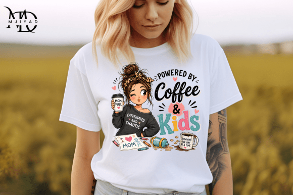Powered by Coffee Kids Embroidery Design Review