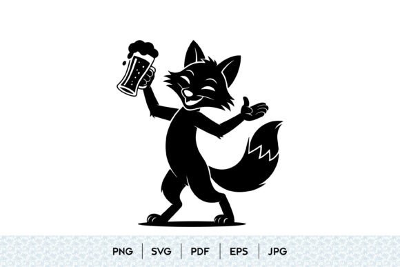 The Funny Fox Beer SVG: Graphics for Casual Branding